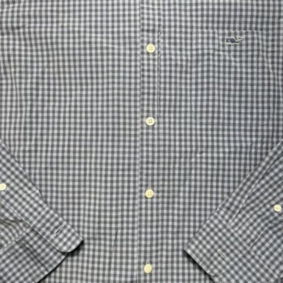 Vineyard Vines Shirt Men's Large Slim Fit Tucker Shirt Long Sleeve Plaid Preppy - Picture 2 of 7